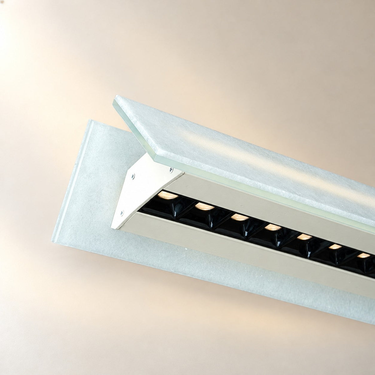 Modern Slim Luxury stone Linear LED Pendant Light