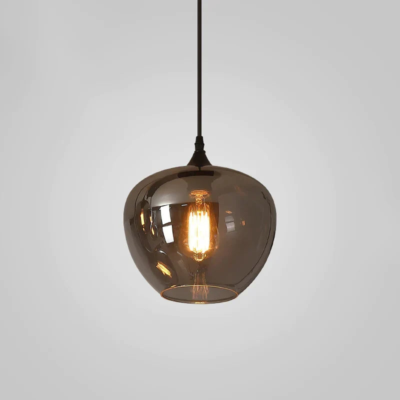 Modern Smoke Gray Glass Lamp Designer Chandelier for Cafe/Kitchen Island/Dining Room Style B