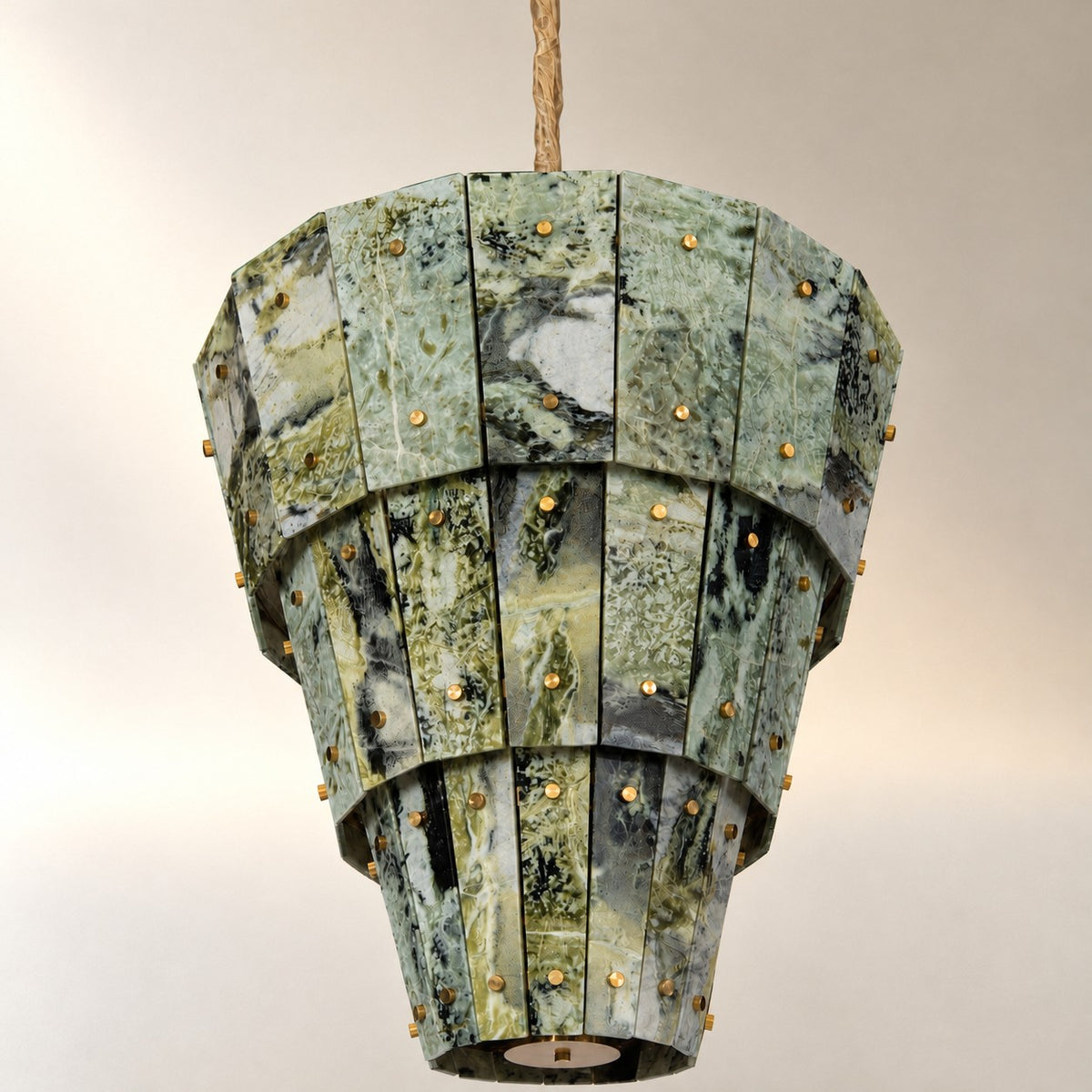 Modern Tapered Luxury stone Chandelier