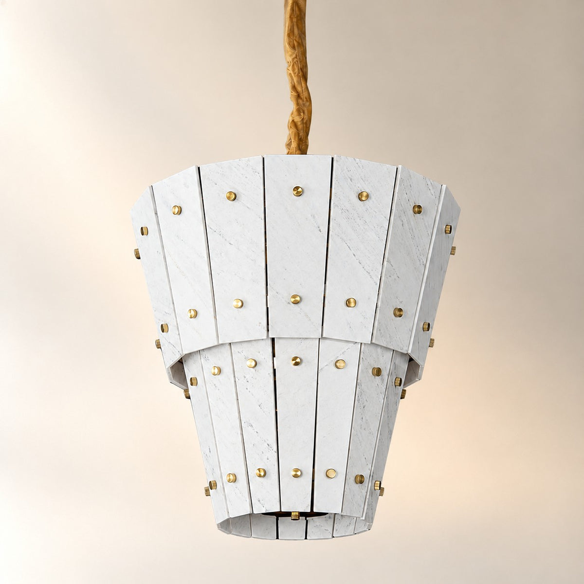Modern Tapered Luxury stone Chandelier