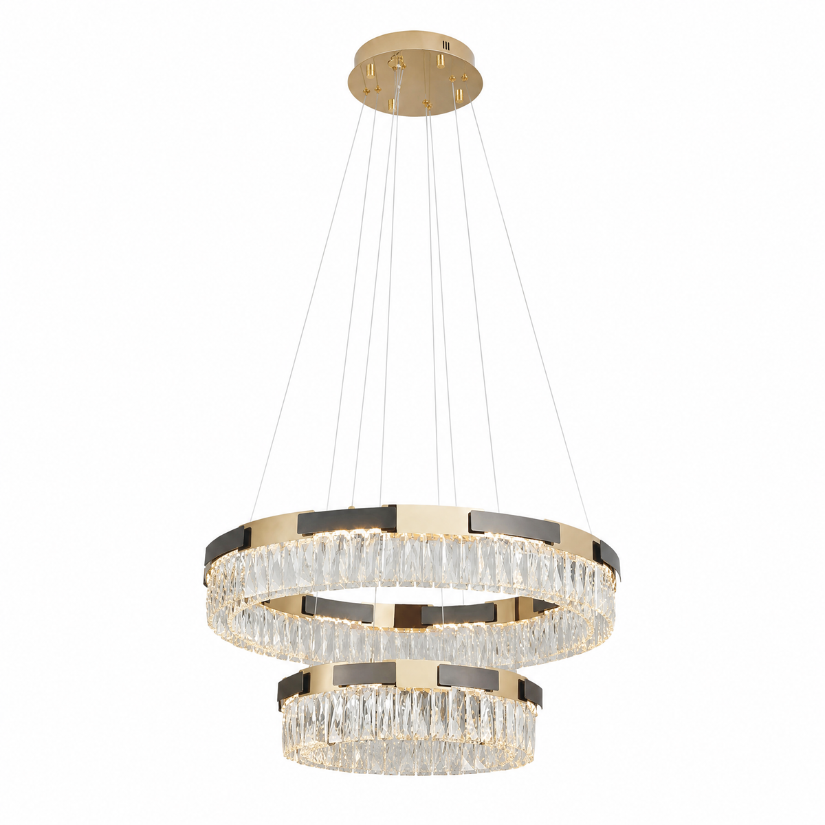 Mughetto Crystal Duo Chandelier