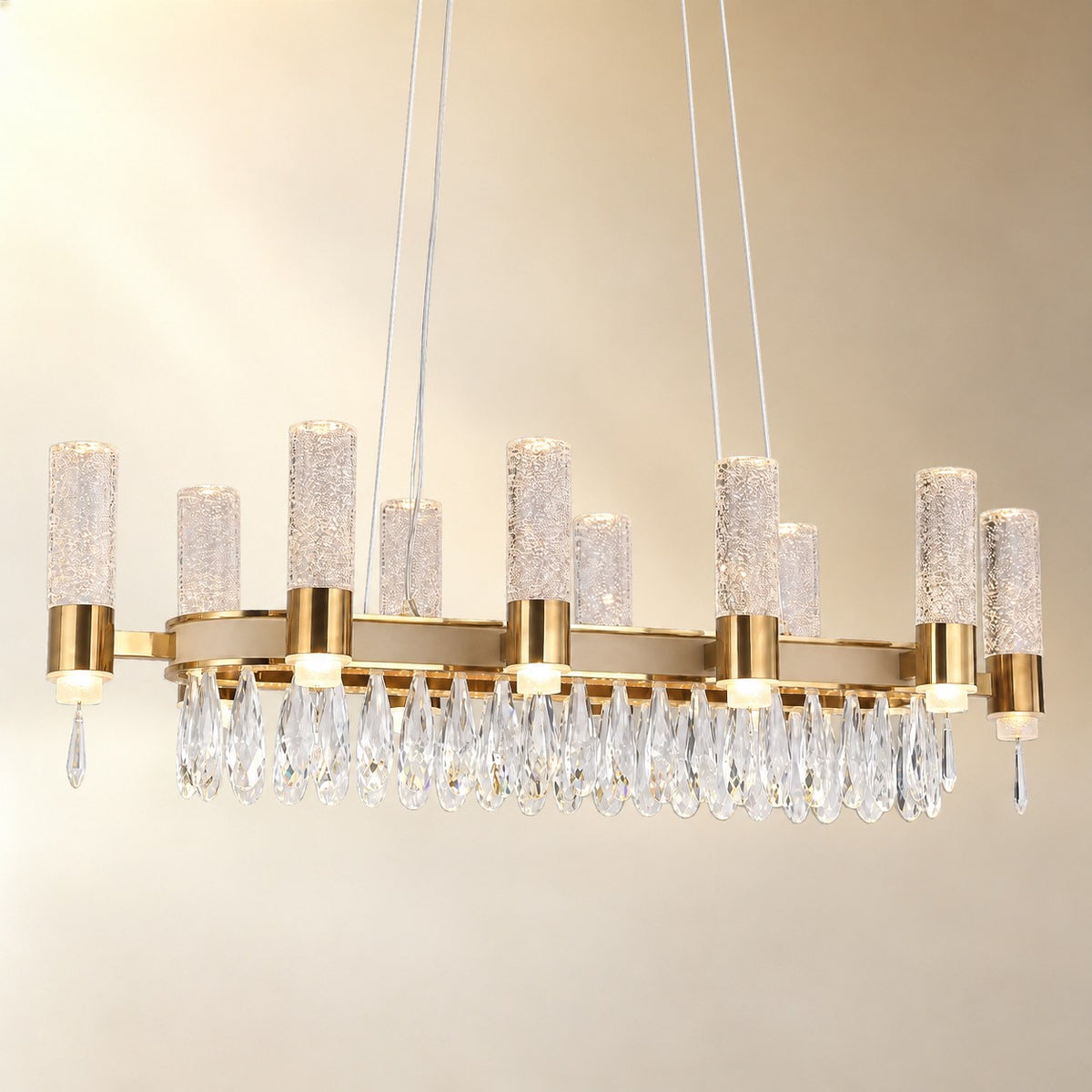 Nido Crystal Linear Chandelier