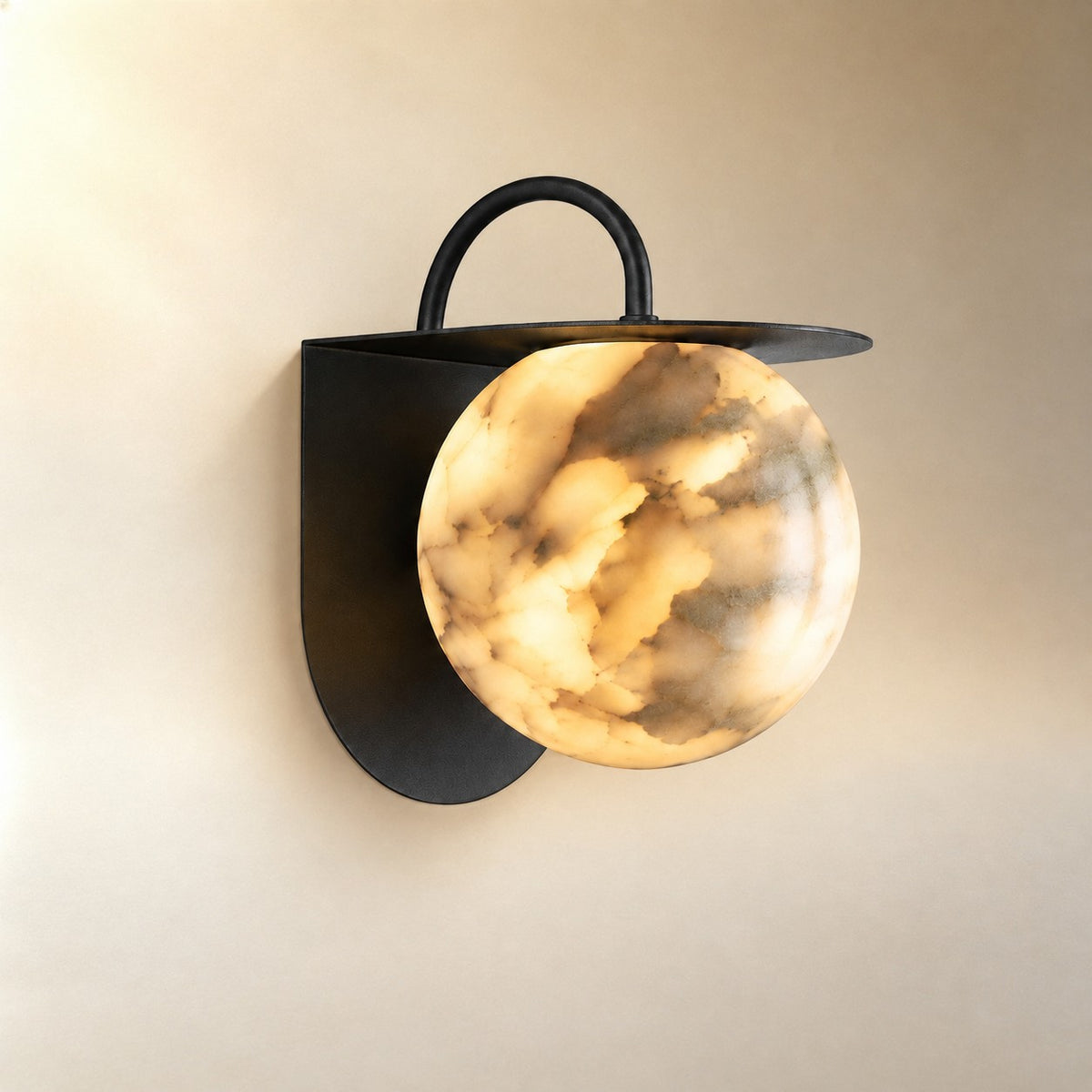 Novera Spanish Alabaster Wall Sconce
