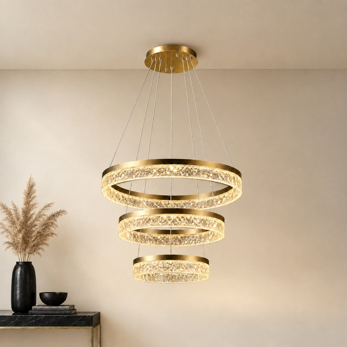 Ocean Star Modern Sculptural Ring Chandelier