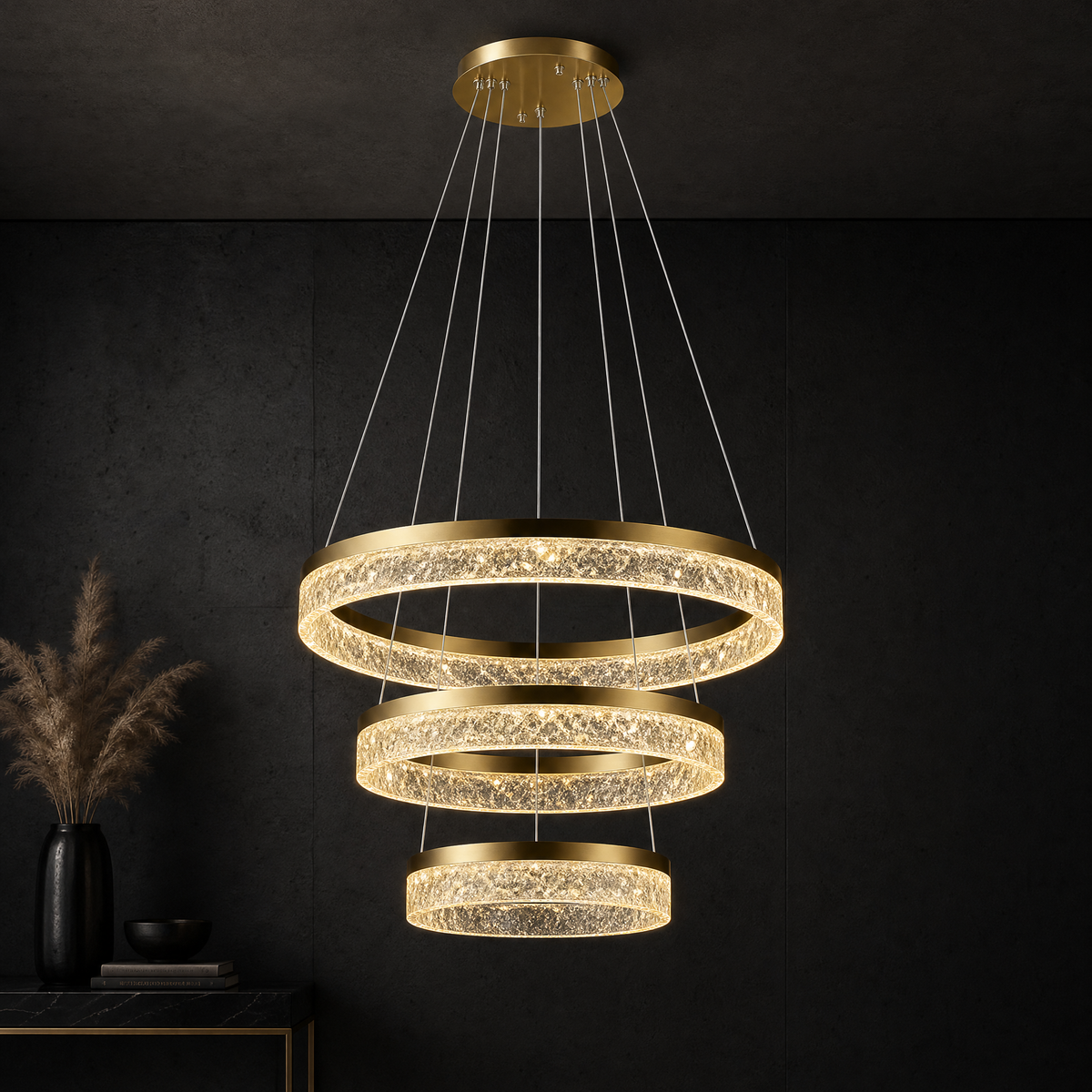Ocean Star Modern Sculptural Ring Chandelier