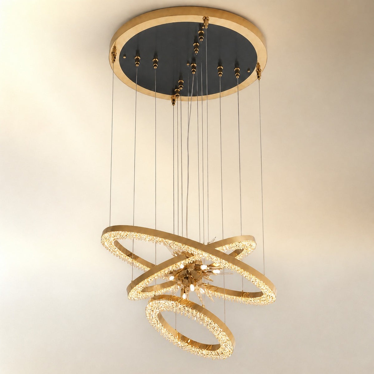Octagonal Halo Chandelier
