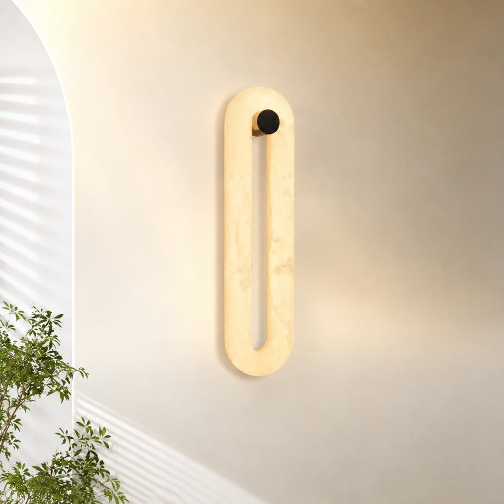 Orelis Spanish Alabaster Wall Sconce