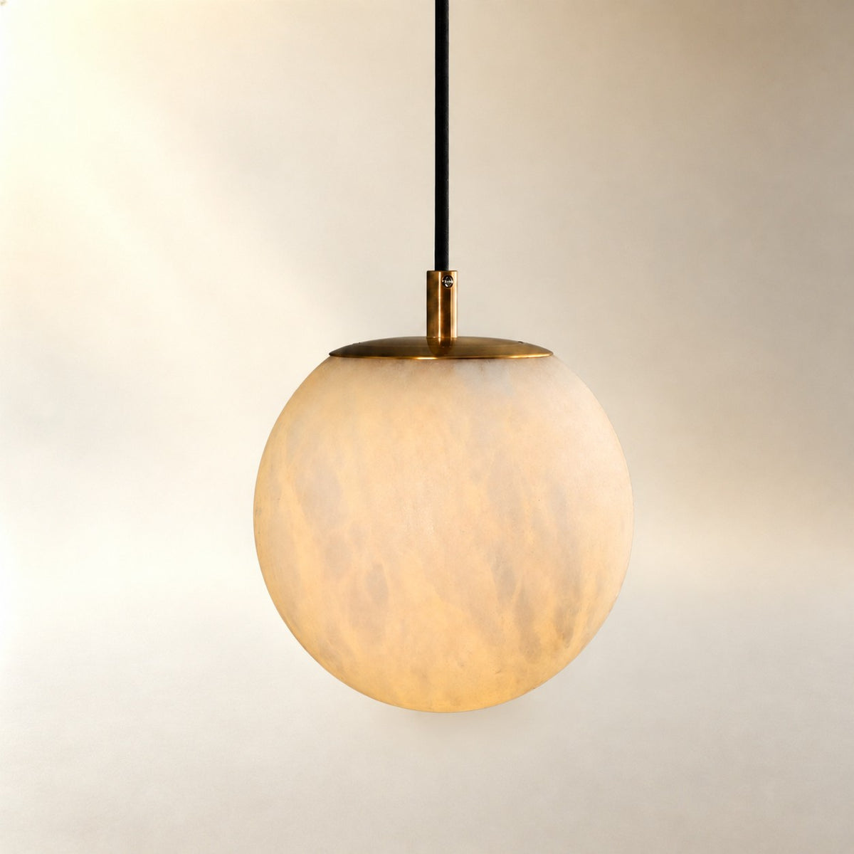 Orlena Spanish Alabaster Mid Century Pendant