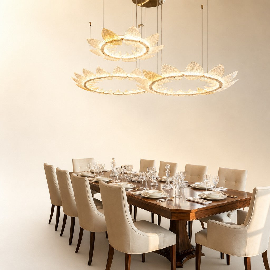 Pelvin Modern Chandelier Large Foyer 39"