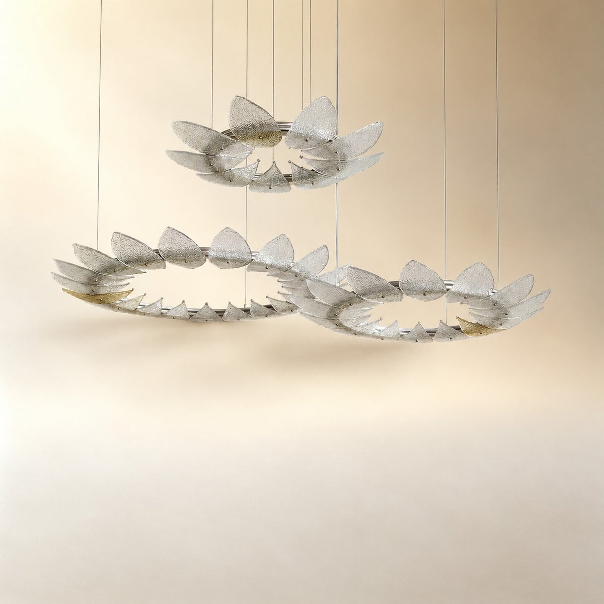 Pelvin Modern Chandelier Large Foyer 39"