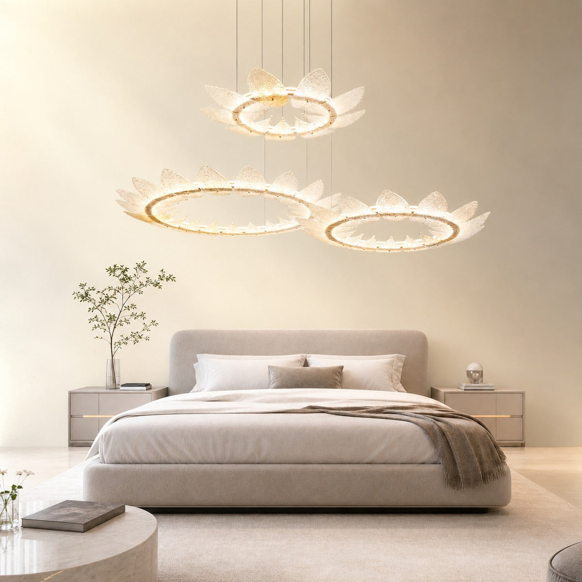 Pelvin Modern Chandelier Large Foyer 39"