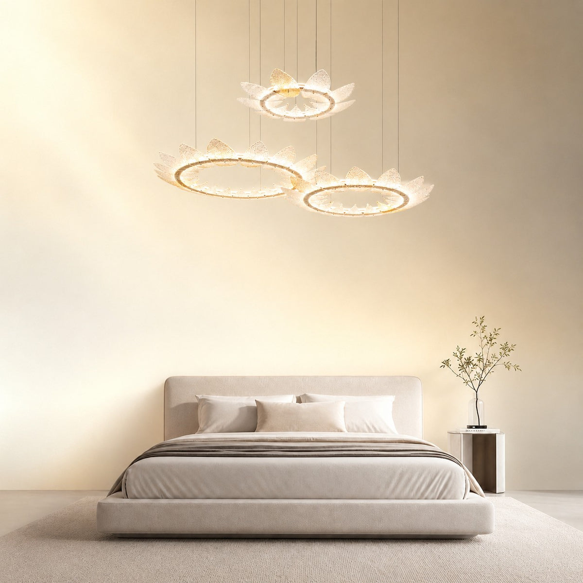 Pelvin Modern Chandelier Large Foyer 39"