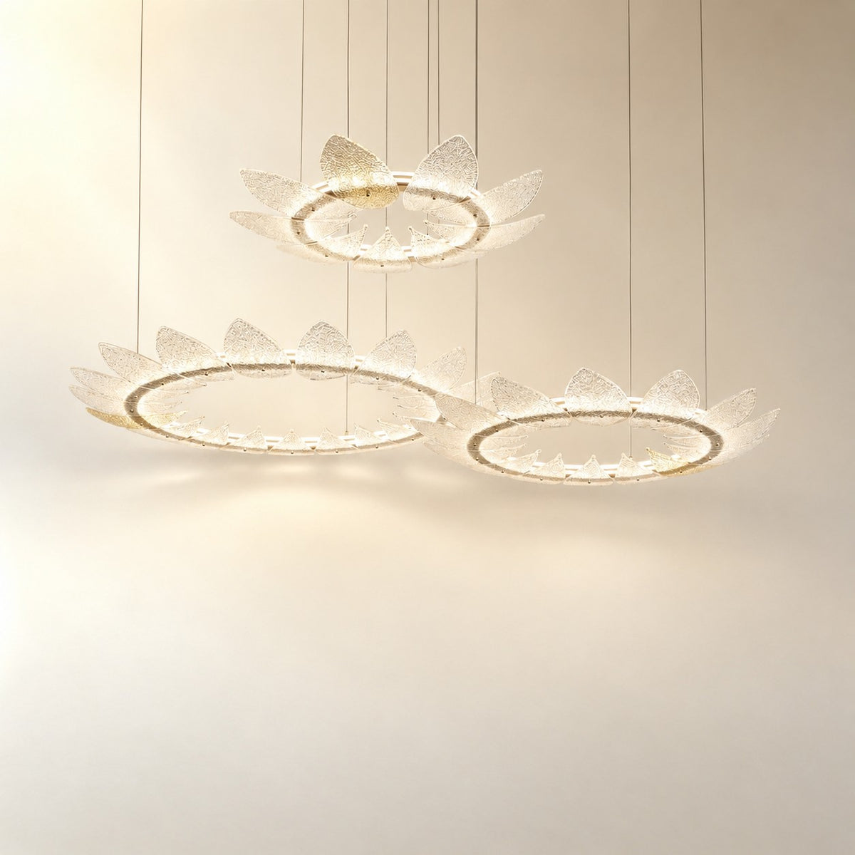 Pelvin Modern Chandelier Large Foyer 39"