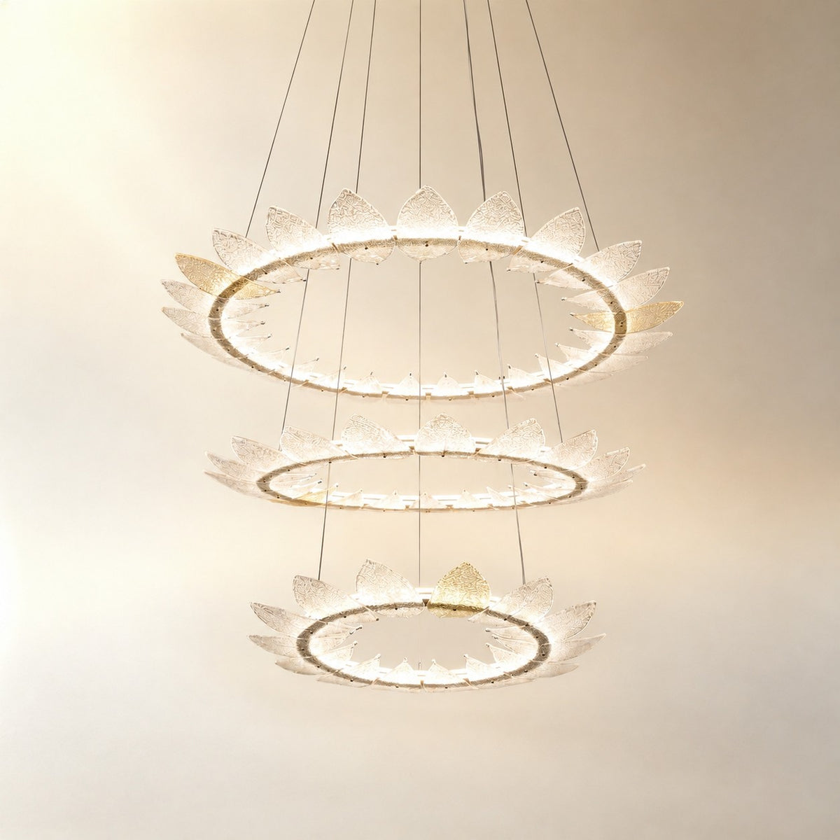 Pelvin Modern Foyer Large Ring Chandelier