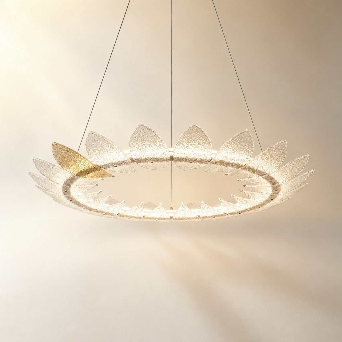 Pelvin Modern Glass Ring Chandelier