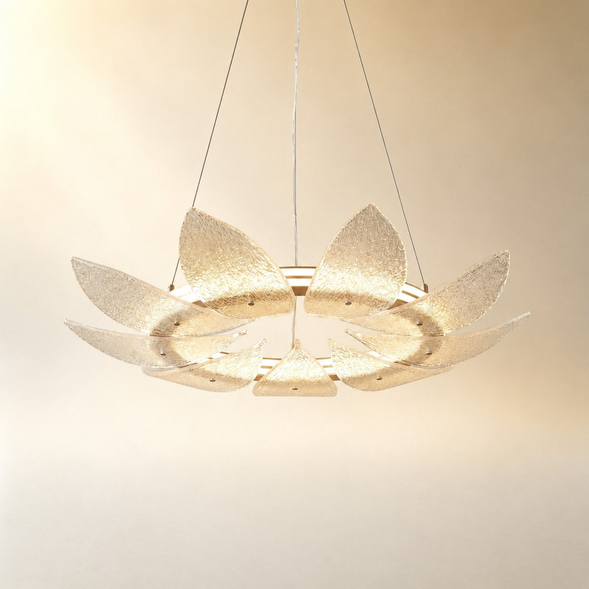 Pelvin Modern Glass Ring Chandelier