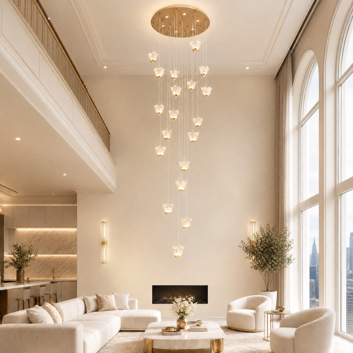Petalia Modern Cluster Pendant Light 31.5" D