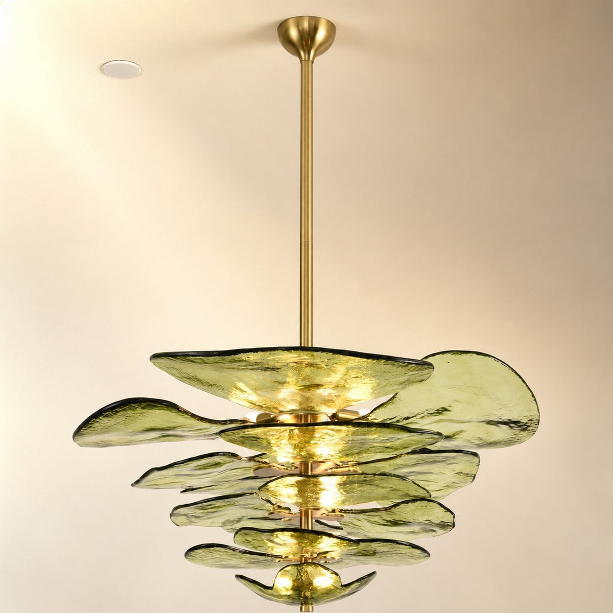Petals Gold Murano Chandelier