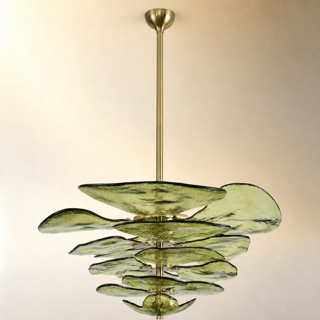 Petals Gold Murano Chandelier