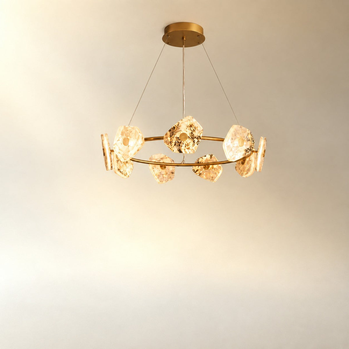Petra Modern Natrual Stone Pendant Light