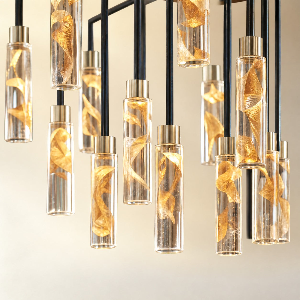 Phoenix Tree Modern Sculptural Ring Chandelier
