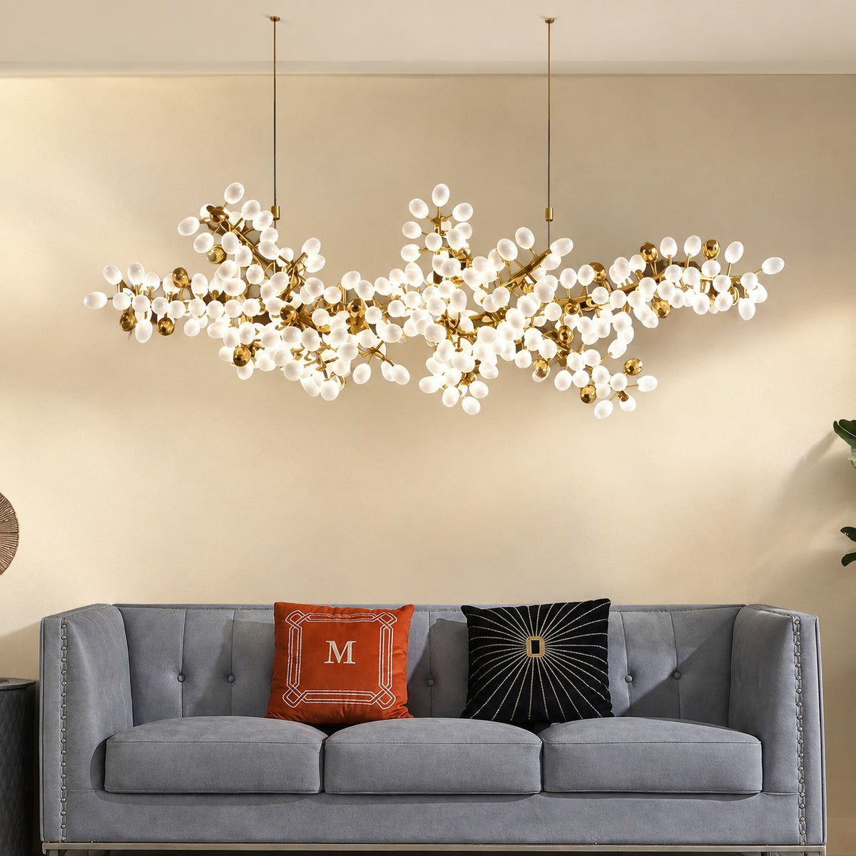 Pretty Grape Linear Chandelier