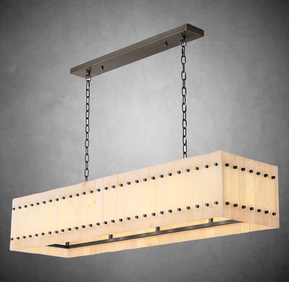 Marcus Alabaster Linear Chandelier