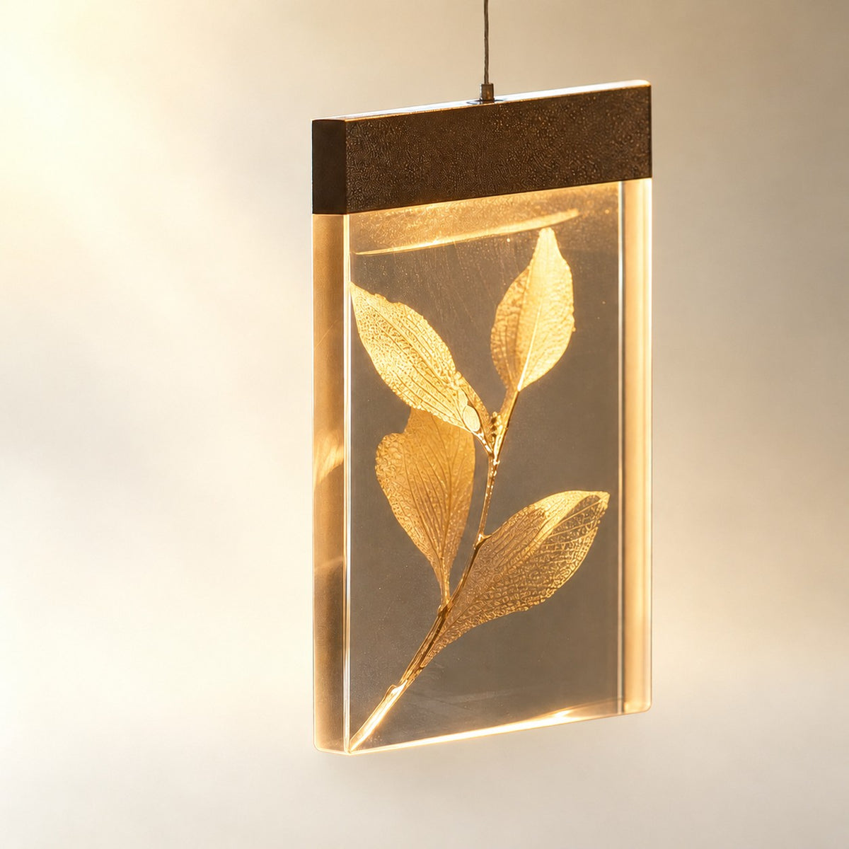 Purple Mountain Modern Sculptural Pendant Light