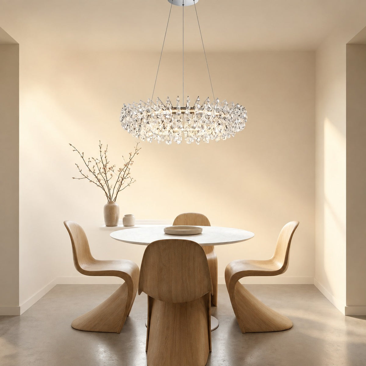 Quenvan Round Crystal Chandelier
