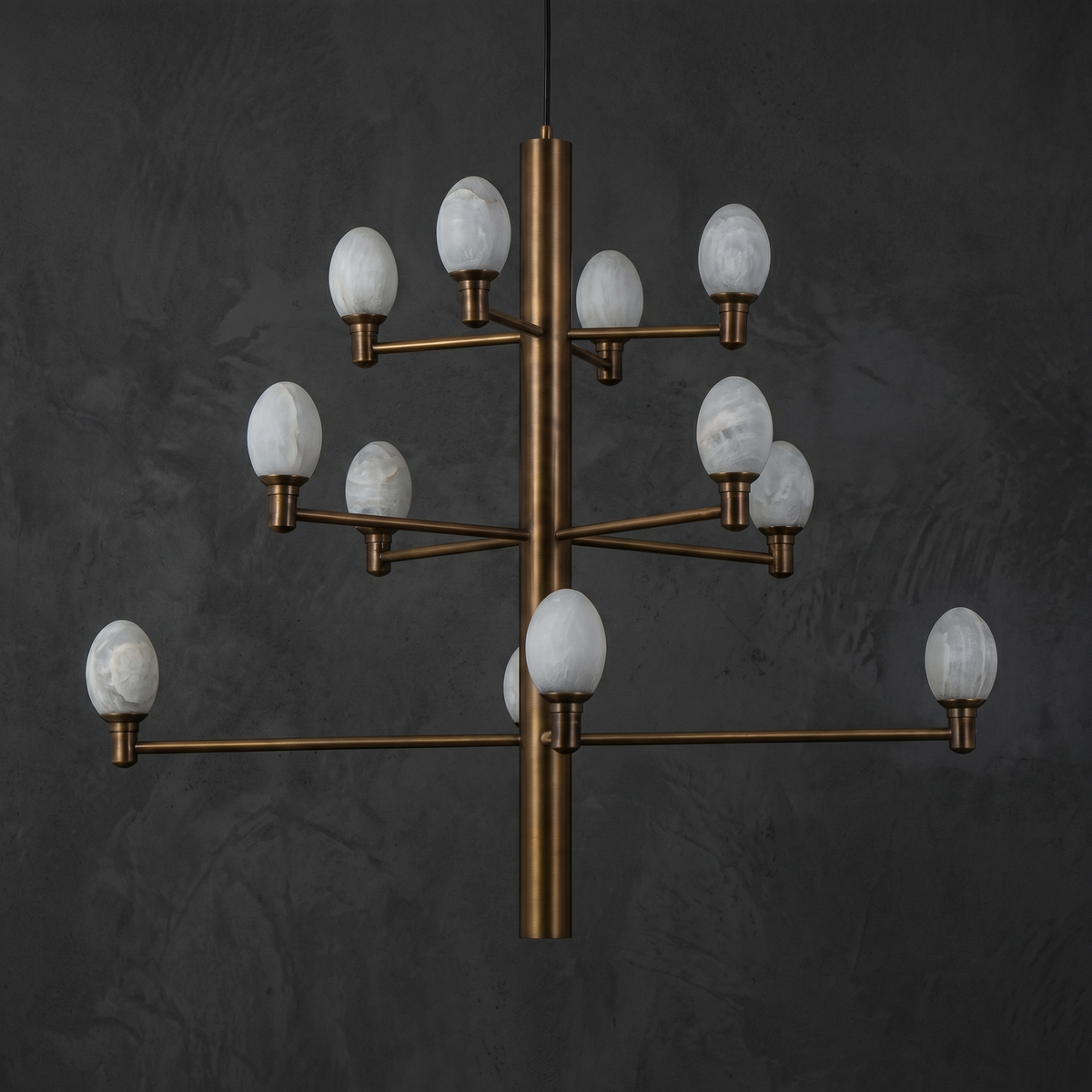 Aelis Brass Living Room Chandelier