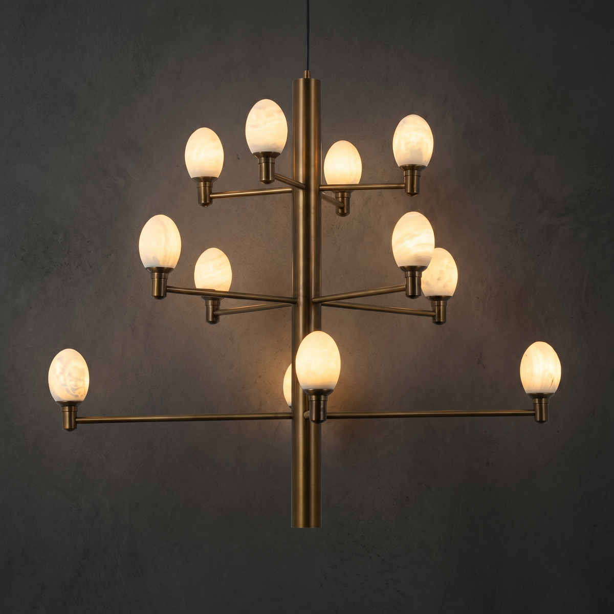 Aelis Brass Living Room Chandelier