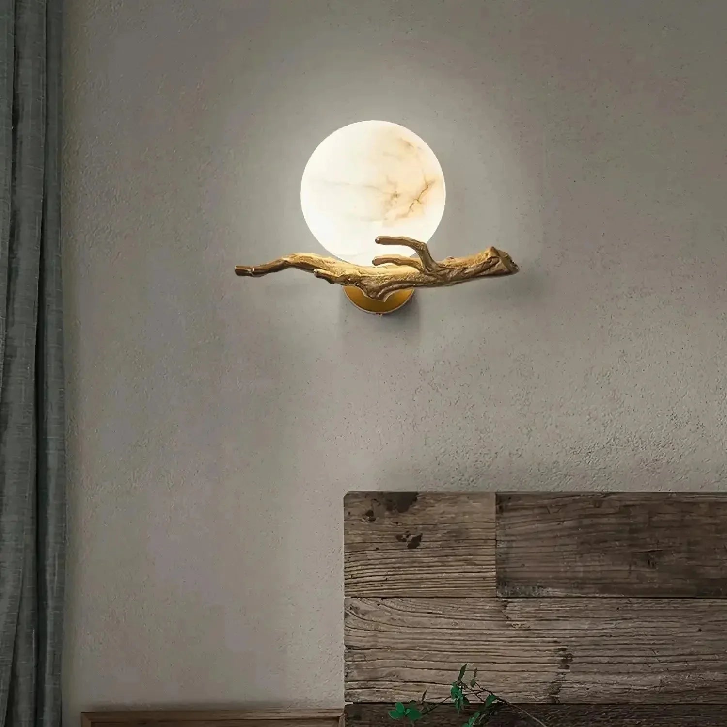 Retro Twigs Alabaster Wall Lamp - Dia 11.8″(30cm) x H 7.9″(20cm)Blushlighting