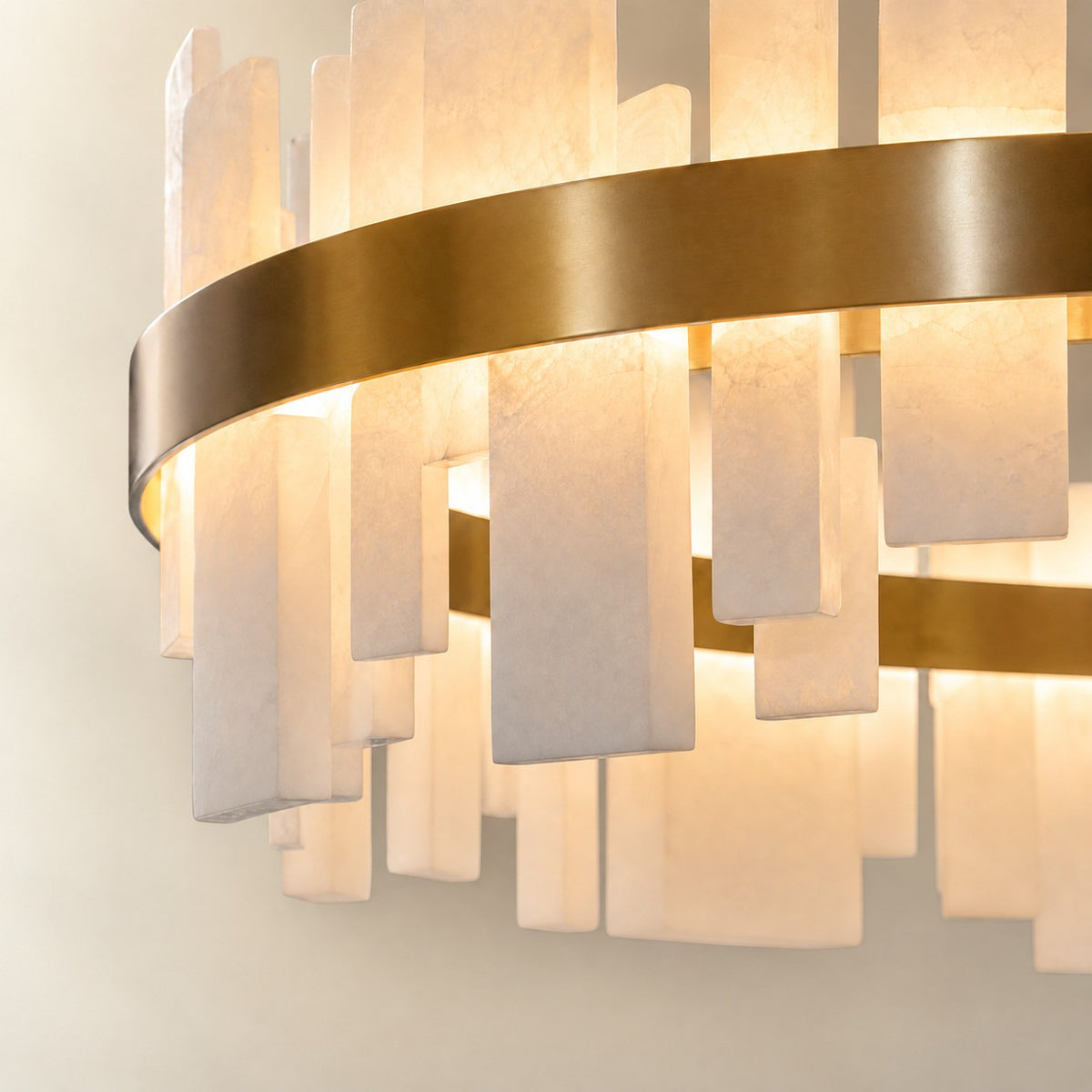 Round Block Chandelier