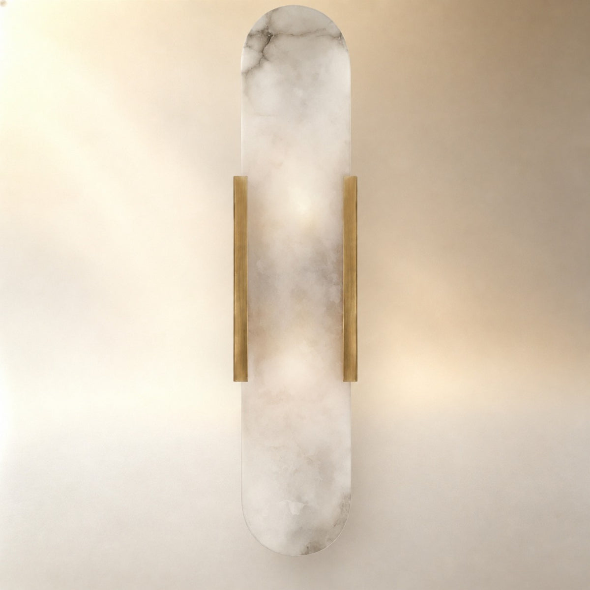 Rowan Modern Alabaster Wall Sconce 20"H, 28"H