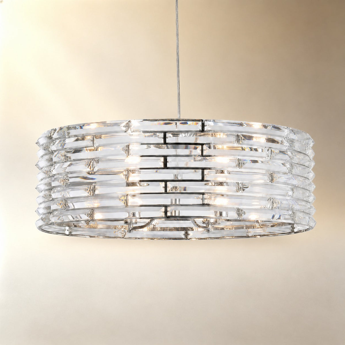Saturno Disc Halo Chandelier