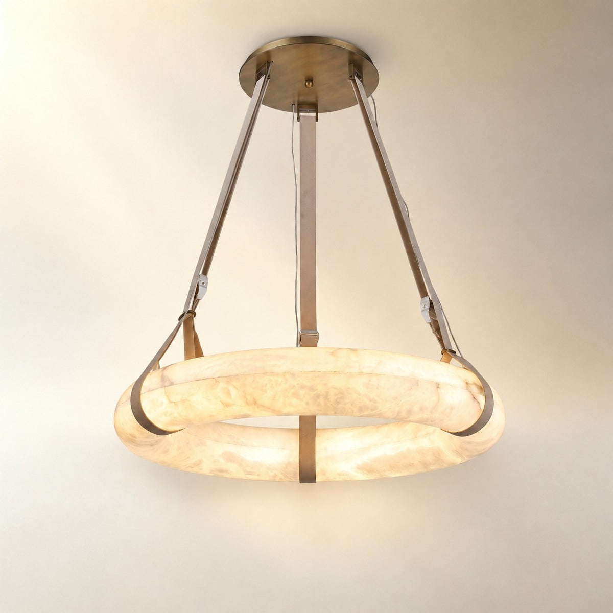Single Ring Pendant Alabaster