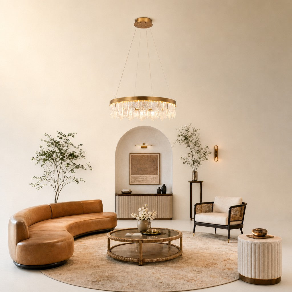 Soffione Glass Chandelier