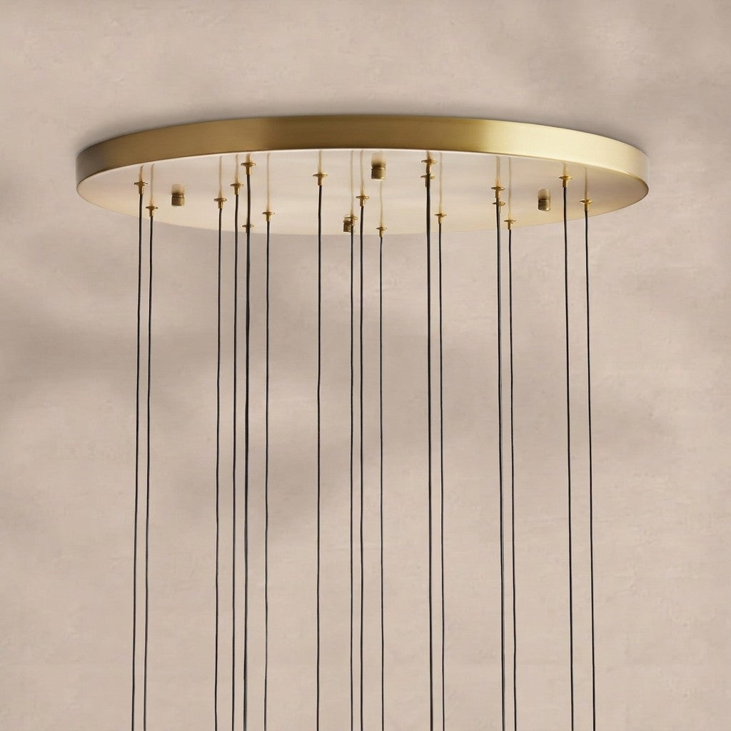 Solitaire Modern 17'' 24'' 36'' 58'' Round Chandelier Lighting