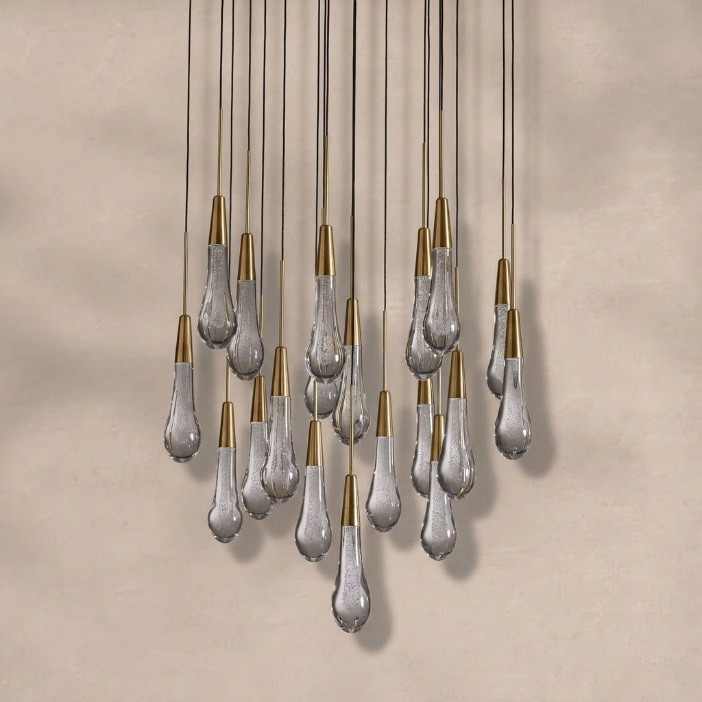 Solitaire Modern 17'' 24'' 36'' 58'' Round Chandelier Lighting