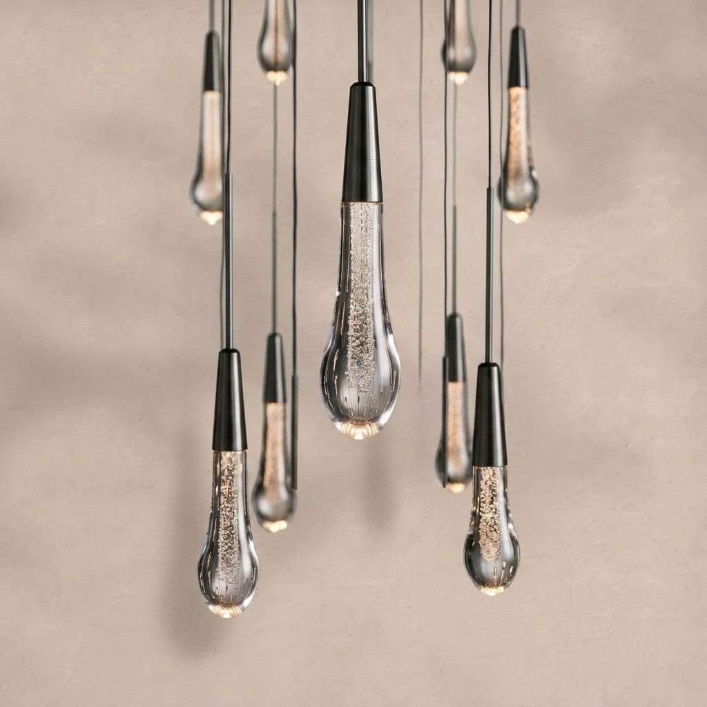 Solitaire Modern 17'' 24'' 36'' 58'' Round Chandelier Lighting