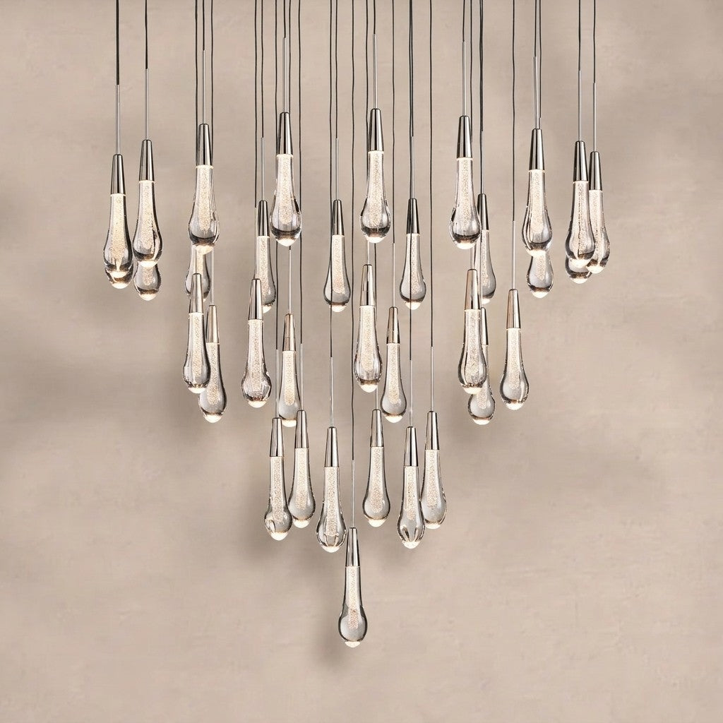 Solitaire Modern 17'' 24'' 36'' 58'' Round Chandelier Lighting