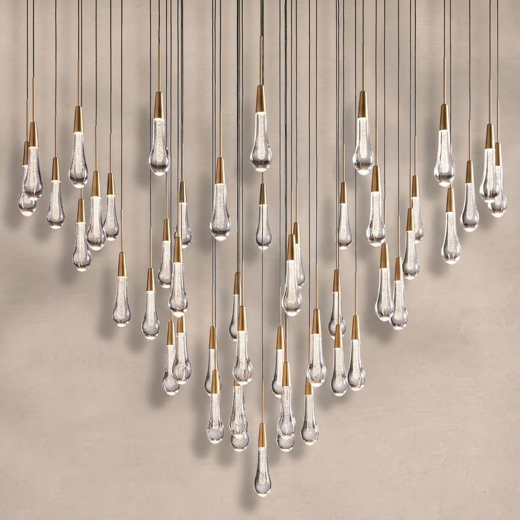 Solitaire Modern 17'' 24'' 36'' 58'' Round Chandelier Lighting