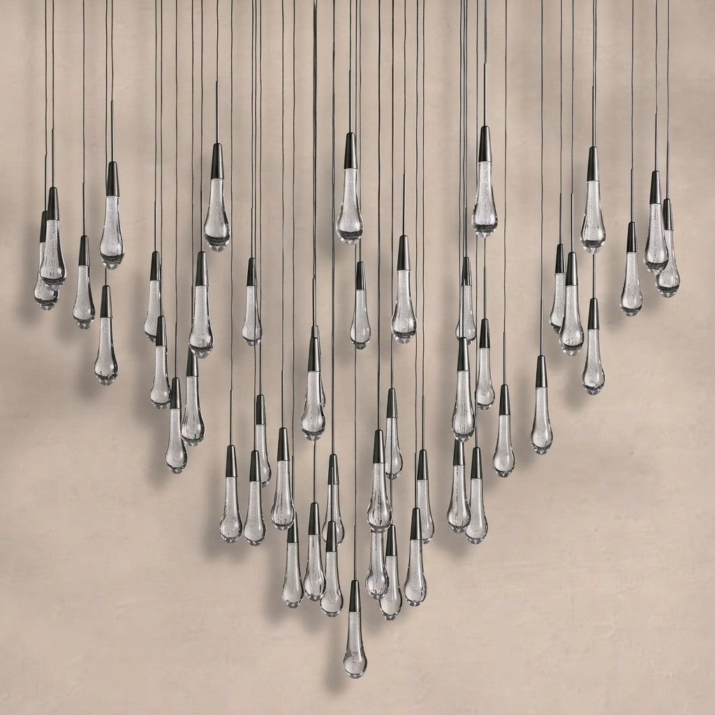 Solitaire Modern 17'' 24'' 36'' 58'' Round Chandelier Lighting