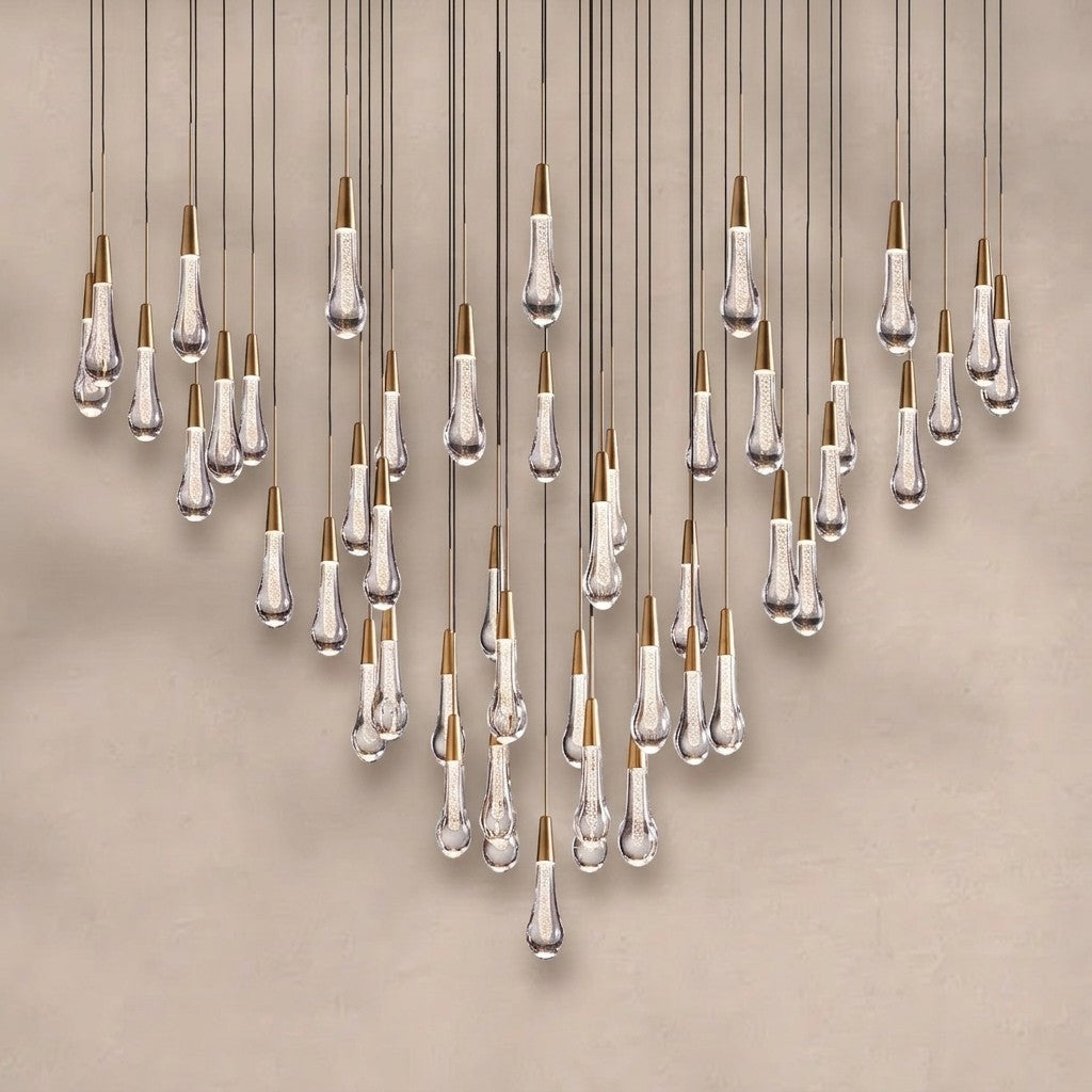Soltaire Round Chandelier 17" 24" 36“ 58“