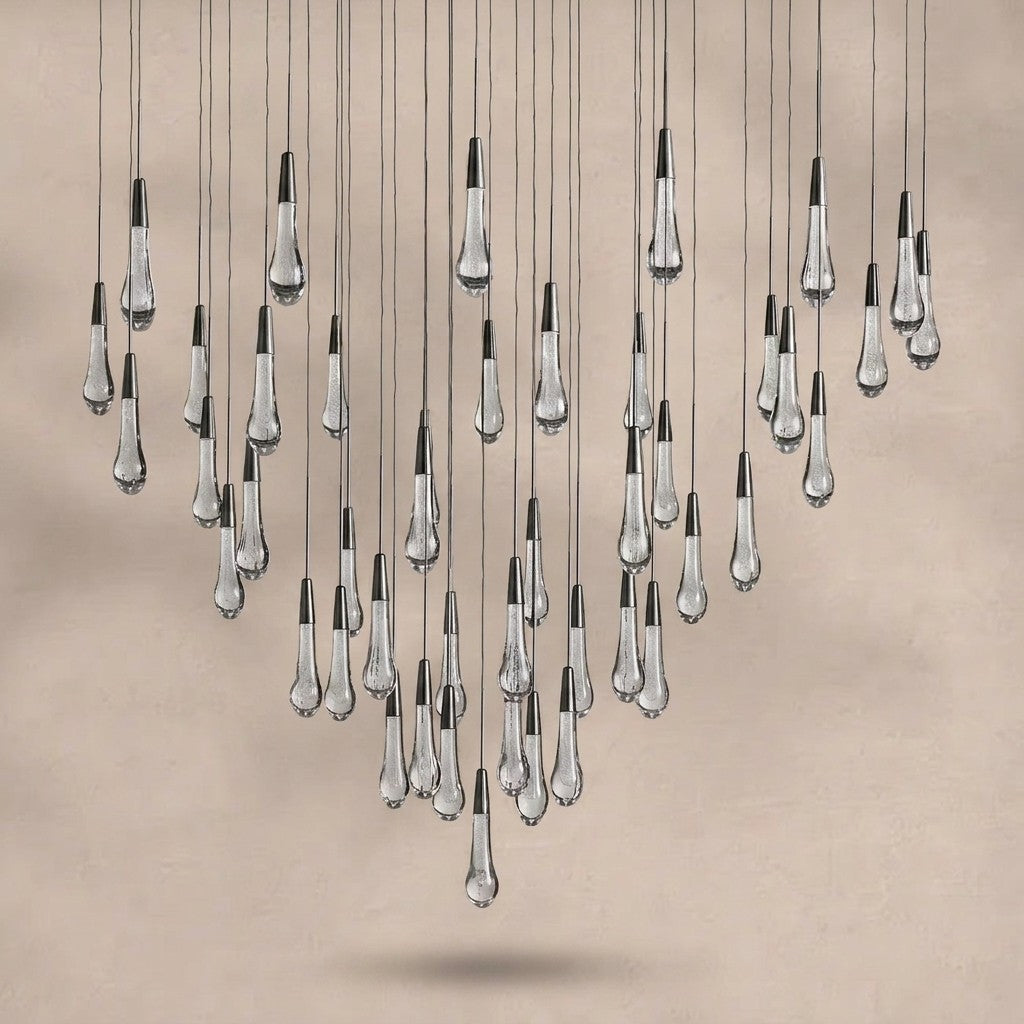 Soltaire Round Chandelier 17" 24" 36“ 58“