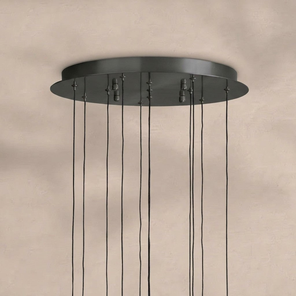 Soltaire Round Chandelier 17" 24" 36“ 58“
