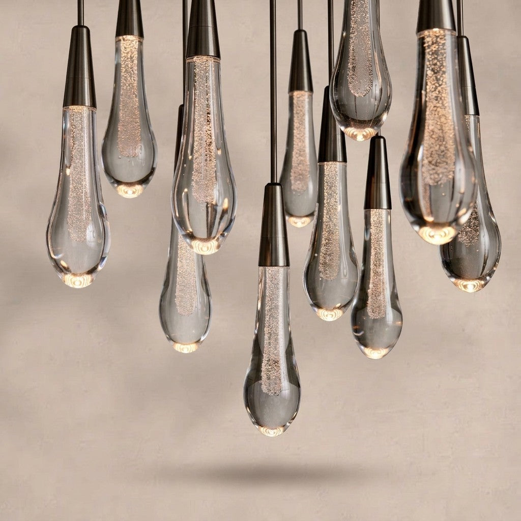 Soltaire Round Chandelier 17" 24" 36“ 58“