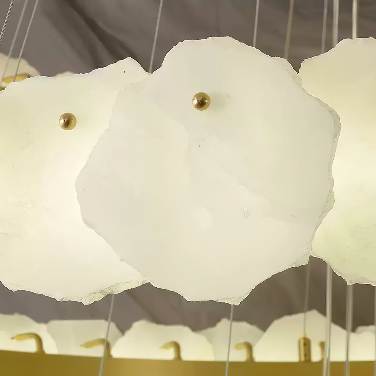 Spiral Alabaster Chandelier – Gold & White 4‑6 Layer Luxury Ceiling Light