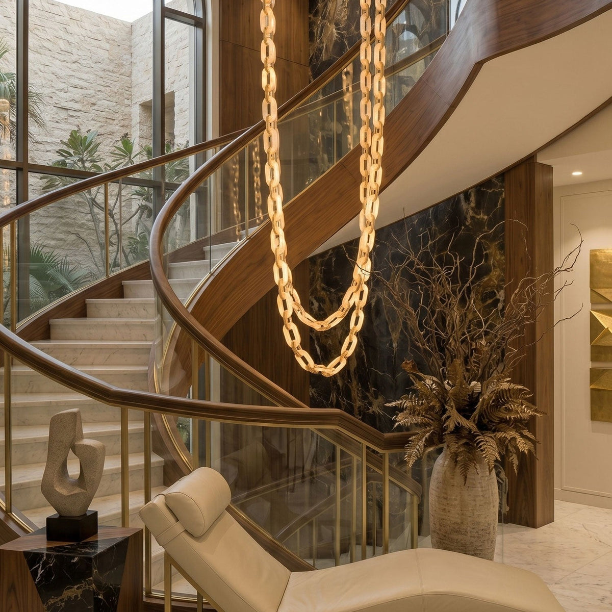 Chain Link Chandelier