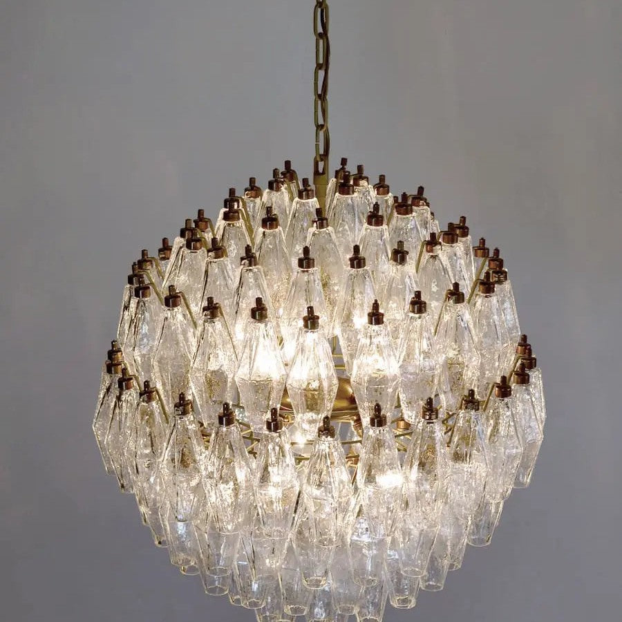Murano Chandelier – 140 glasses – Transparent